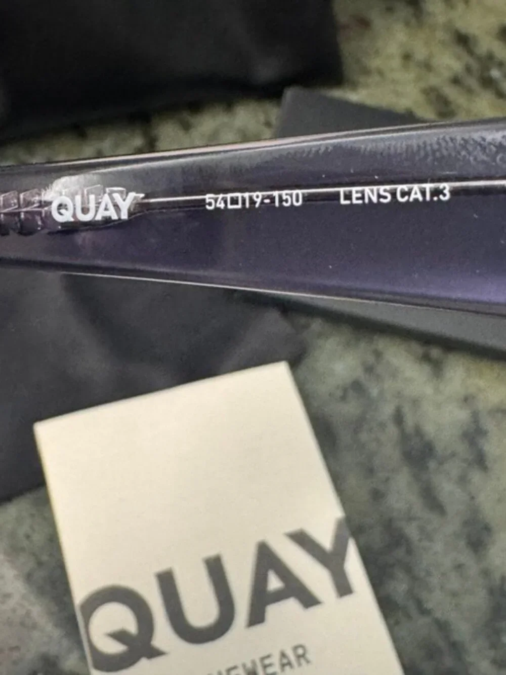 Quay Australia Call The Shots 2474 Sweet Pea/Smoke Sunglasses 54 19 150 - New